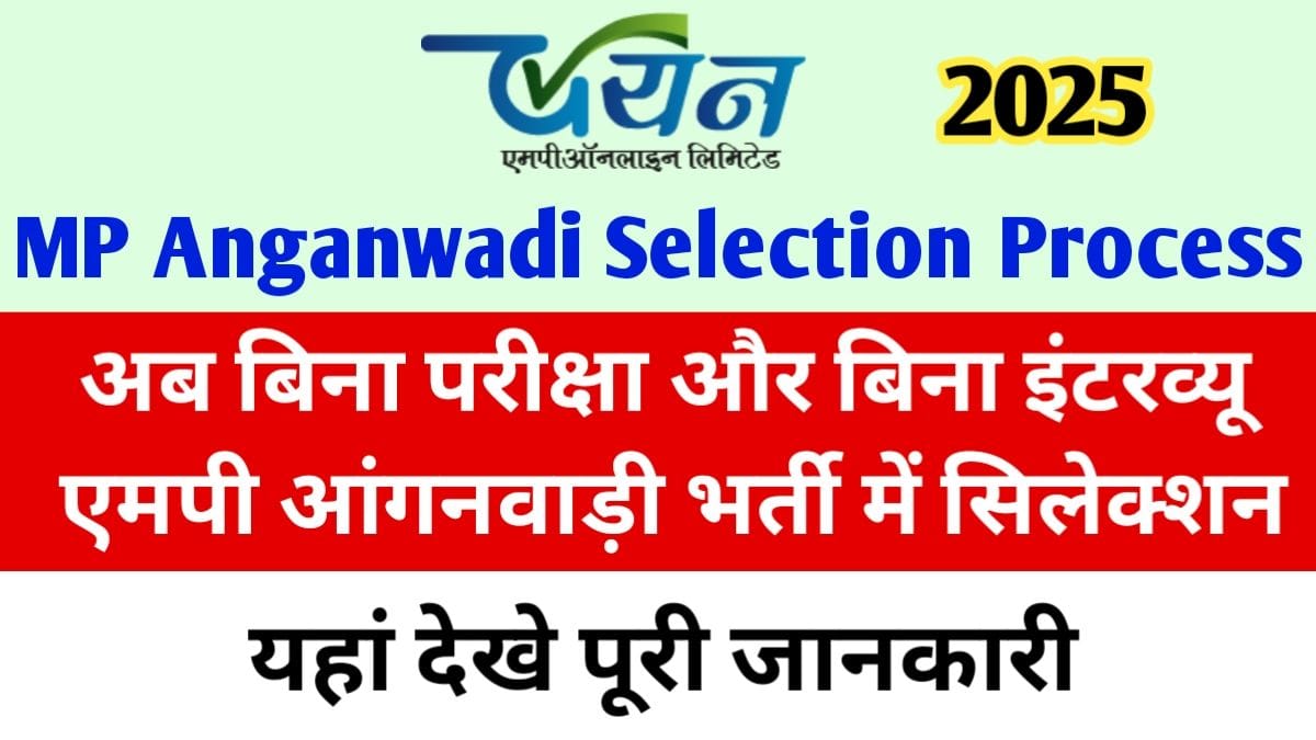 MP Anganwadi Vacancy Selection Process