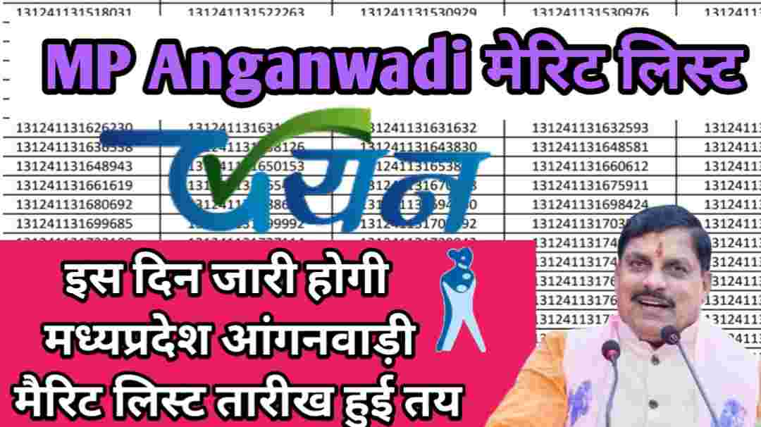 MP Anganwadi Merit List Date